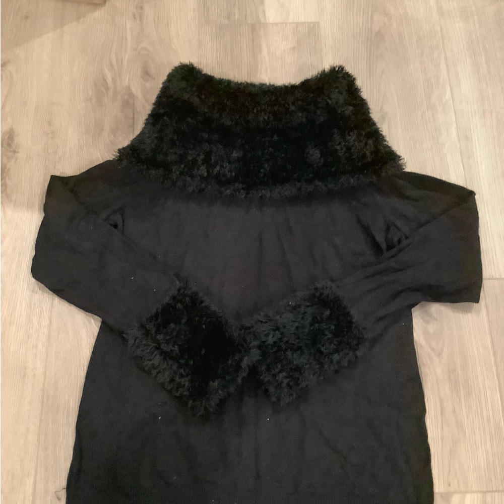 Off the shoulder Christopher and Banks collared sweater